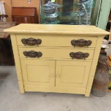Antique wash stand/commode - hand painted