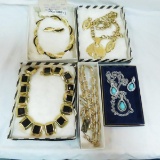 Trifari, Piscitelli, Napier(2) & Avon jewelry sets
