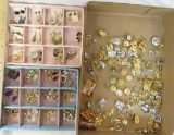 Large group of fashion earrings- some signed