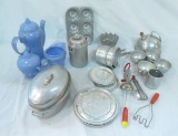 Vintage metal & plastic children's dishes