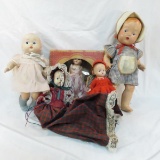 Vintage compo and plastic dolls