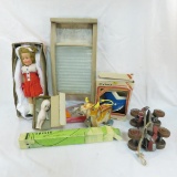 Ideal Shirley Temple doll in box, roller skates