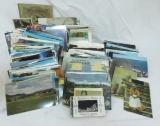 Large group of vintage postcards- mostly travel