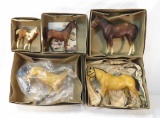 5 Vintage Breyer Horses with boxes