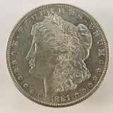 1881 S Morgan Silver Dollar AU