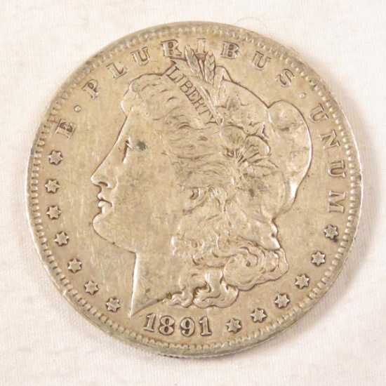 1891 O Morgan Silver Dollar