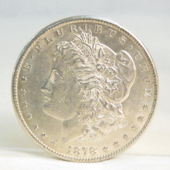 1878 S Morgan Silver Dollar AU