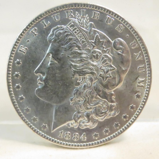 1884 O Morgan Silver Dollar BU