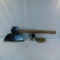 Large Axe and Spinster Fishing Reel