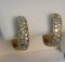 14k Gold and Diamond earrings 5.55g