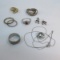 Sterling Silver Jewelry, rings, earrings 31.6g