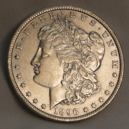 1896 Morgan Silver Dollar AU