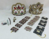 Vintage Bijoux MG tiaras, bracelets & extras