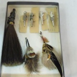 German hat pins and feather