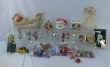 Antique Christmas ornaments and kewpie dolls