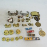 54th Engineer and other military insignia