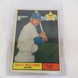 1961 Topps rookie Billy Williams baseball card