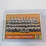 1961 Topps New York Yankees baseball card