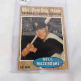 1962 Topps Bill Mazeroski baseball card