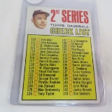 1967 Topps second series checklist unchecked