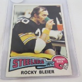 1975 Topps Rocky Bleier rookie football card