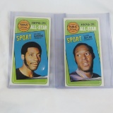 1970-71 basketball cards Hawkins & Baylor