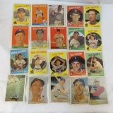 20 1957 - 58 Topps baseball cards with stars