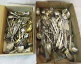 Mixed silver plate flatware