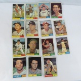 15 1961 Topps baseball cards Earl Battey