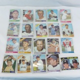 20 1966 Topps baseball cards crease-free