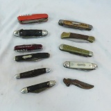 11 Vintage pocket knives