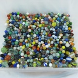 Large 20 pound collection of vintage marbles