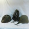 US Military Helmets and gas mask