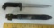 East German AK47 Bayonet & Scabbard & Belt Strap