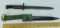 Belgian SAFN1949 Bayonet, Scabbard & Frog