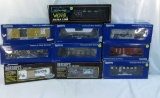 10 O gauge train cars with boxes Hershey's, Weaver