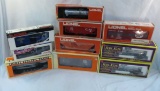 10 Lionel & RailKing O gauge train cars with