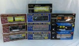 10 K-Line O gauge train cars with boxes