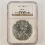 2013 American Silver Eagle NGC Graded MS69