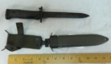 South Korean K-M5A1 Bayonet & Scabbard with Frog