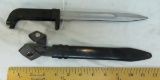 AK47 Bayonet and Scabbard with Belt Strap