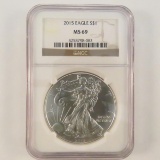 2015 American Silver Eagle NGC Graded MS69