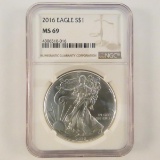 2016 American Silver Eagle NGC Graded MS69