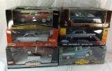 6 Diecast with boxes American muscle, Sun Star