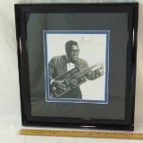 Bo Diddley autographed picture framed