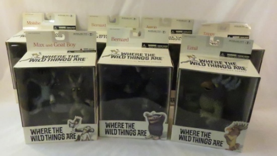 7 Where The Wild Things Are Action Figures NIP