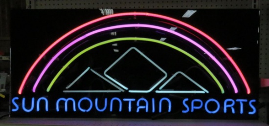 SUN MOUNTAIN SPORTS neon sign- works 48x21x4"