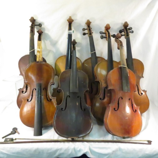 8 violins- need some parts or repair