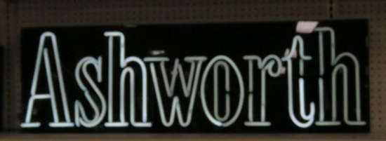 ASHWORTH Neon Sign- works 48x15x4"