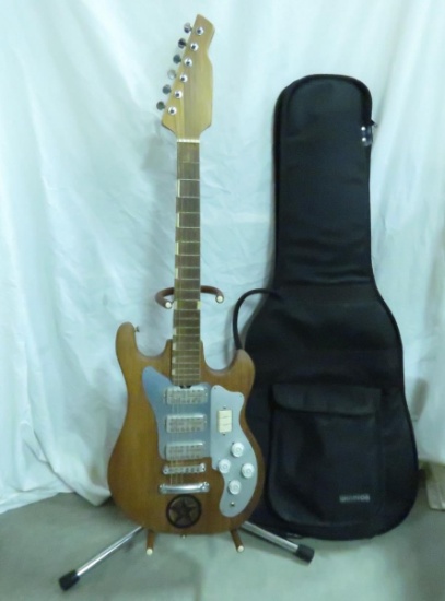 Custom Electric Guitar with soft case and stand